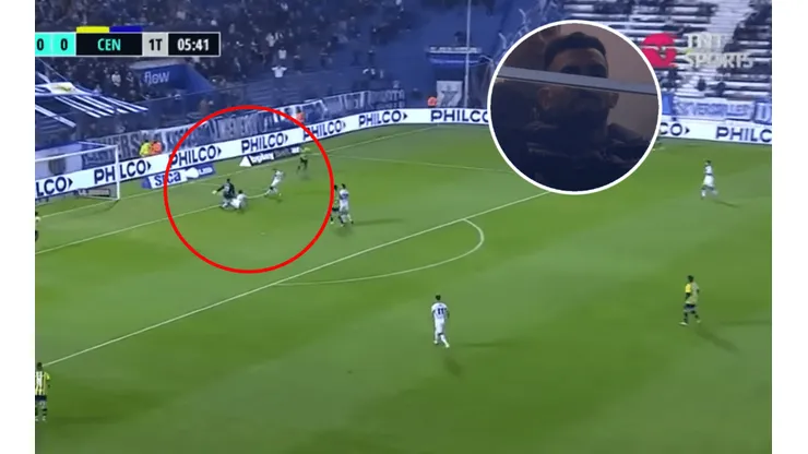 La reacción de Tevez en el gol de Vélez.