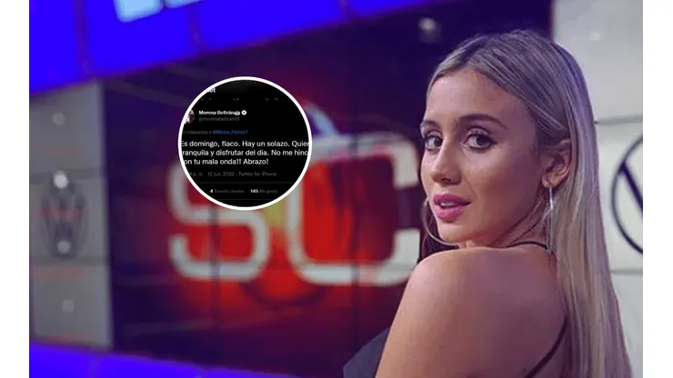 Morena Beltrán explotó contra un usuario de Twitter: "No me hinches los huevos"