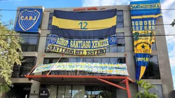 Locura total en la llegada de Boca a Santiago del Estero.