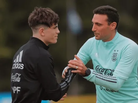 El posteo bien argentino de Garnacho tras su primer torneo con la Selección