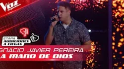 Ignacio cantó "La mano de Dios".