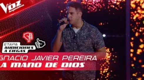 Ignacio cantó "La mano de Dios".