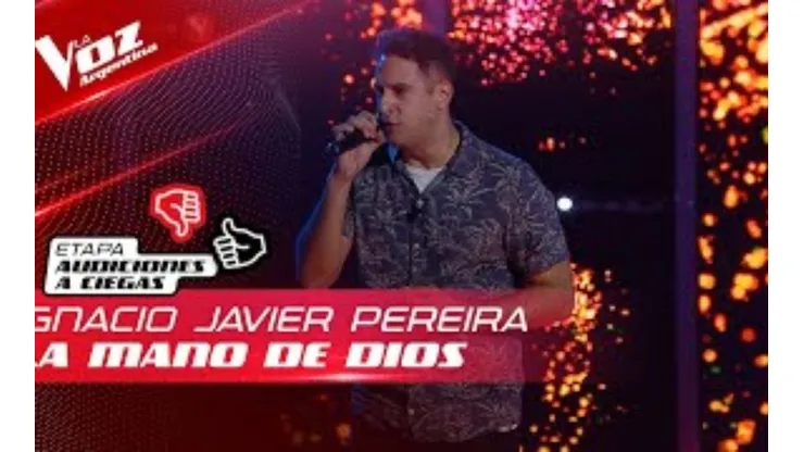 Ignacio cantó "La mano de Dios".