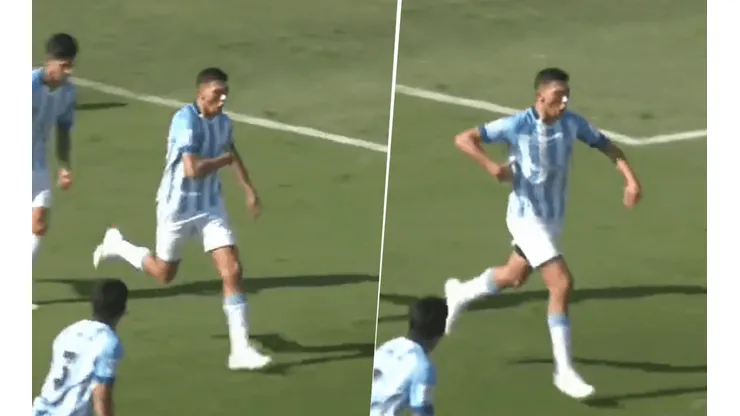 Naranjo y un gesto particular tras convertirle a River.