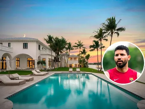 La tremenda mansión que compró el Kun Agüero en Miami: ¿Cuántos millones le costó?