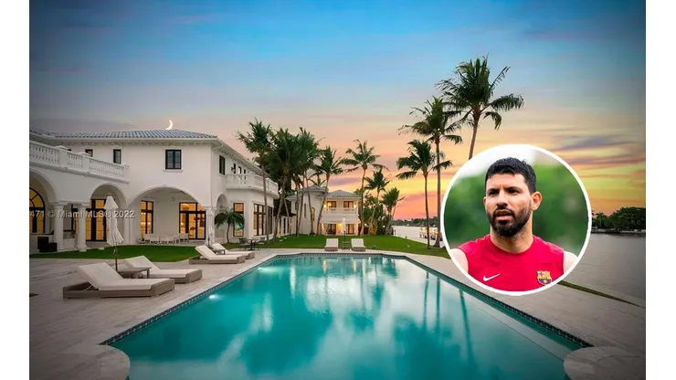 La tremenda mansión que compró el Kun Agüero en Miami.