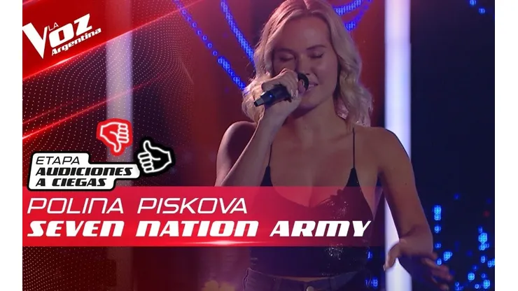 Polina cantó “Seven Nation Army”.