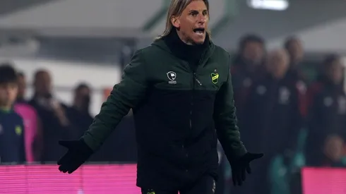 El curioso descargo de Beccacece en conferencia tras el cruce con Gallardo