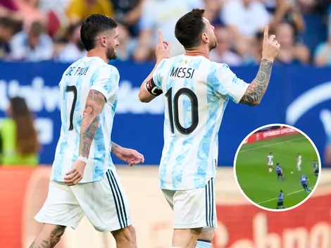 VIDEO | Pasó desapercibido: el gesto de De Paul en uno de los cinco goles de Messi ante Estonia