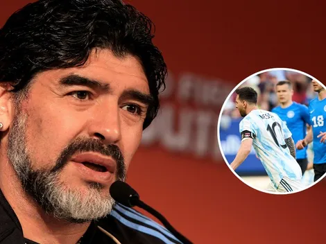 Emotivo: el tremendo homenaje que le hicieron a Maradona en la goleada de la Selección