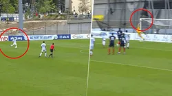 Golazo de tiro libre de Garnacho.