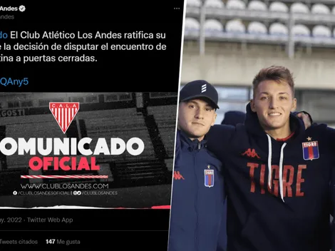 Papelón en la Copa Argentina: Los Andes no se presentó y Tigre pasaría sin jugar