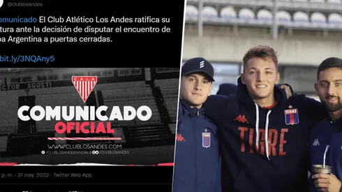 Tigre-Los Andes y un escándalo.