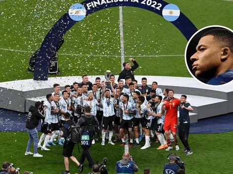 Mientras Argentina salía campeón de la Finalissima, los hinchas se acordaron de Mbappé