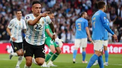 El Toro recibió de Messi y la empujó para el primer gol albiceleste.