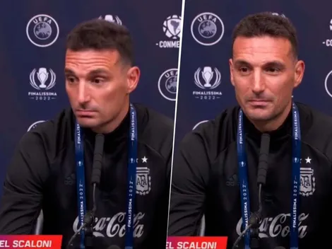 VIDEO | La reacción de Scaloni ante una insólita pregunta en conferencia
