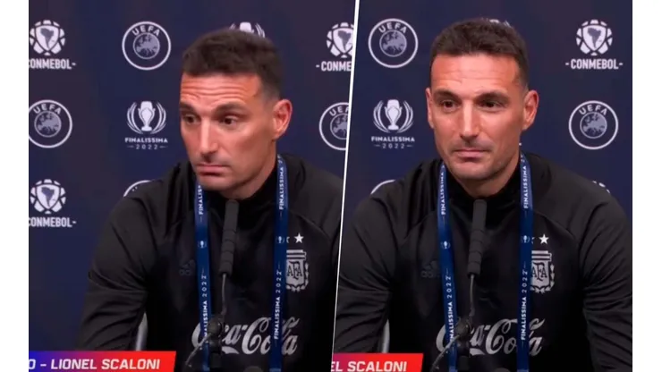 VIDEO | La reacción de Scaloni ante una insólita pregunta en conferencia