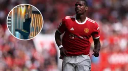 Pogba, en las historias de River.