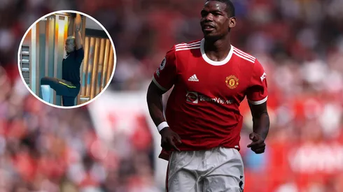 Pogba, en las historias de River.