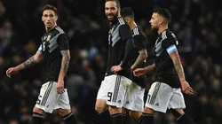 Higuaín, Biglia, Lanzini y Otamendi. Solo los últimos dos participaron del ciclo Scaloni. (Getty)