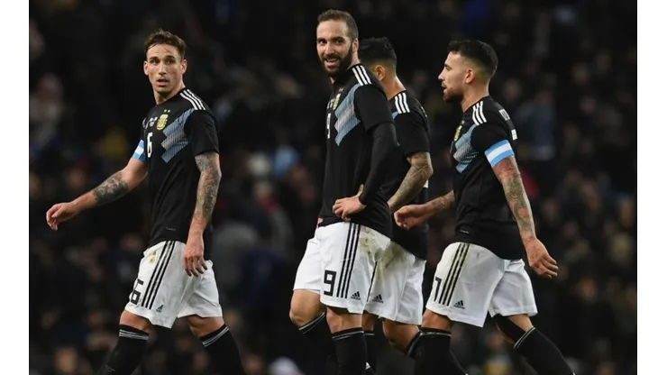 Higuaín, Biglia, Lanzini y Otamendi. Solo los últimos dos participaron del ciclo Scaloni. (Getty)