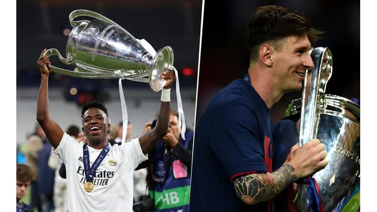 ¡Increíble! El récord que Vinícius Júnior le sacó a Messi en Champions League