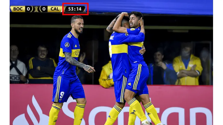 El gol de Varela, clave para Boca.