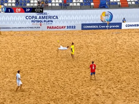 VIDEO | De chilena y de mitad de cancha: el golazo de Argentina en la Copa América de Fútbol Playa