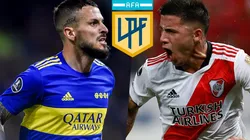 Boca vs. River en la Liga Profesional 2022.