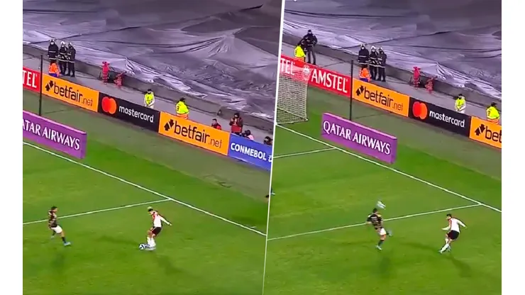 VIDEO | De la galera: Mammana volvió loco al Monumental con una rabona de lujo
