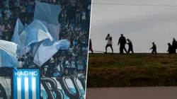 Violencia entre hinchas de Racing y Deportivo Cali.