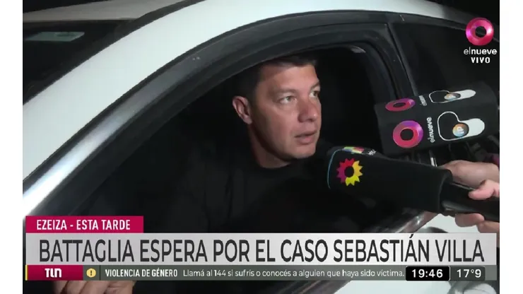 Battaglia se enojó cuando le volvieron a preguntar por Villa: "Muchachos..."