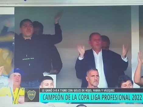 VIDEO | Como un hincha más: Riquelme cantó en medio de los festejos de Boca