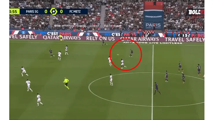 Asistencia de lujo de Di María para Mbappé.