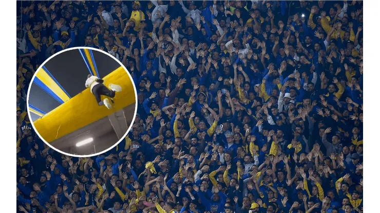 VIDEO | Nadie puede creer lo que hizo este hincha de Boca en pleno duelo ante Corinthians