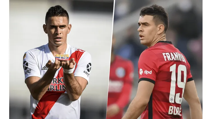 Borré y un guiño a River antes de la final.