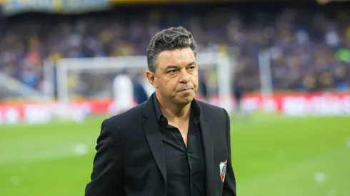 Marcelo Gallardo en el último Superclásico que dirigió a River