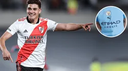 La primera camiseta del City que se pondrá Julián Álvarez.