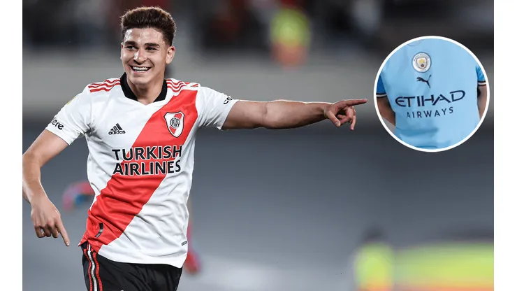 La primera camiseta del City que se pondrá Julián Álvarez.