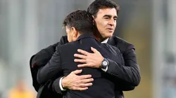 Gustavo Quinteros y la advertencia antes de ir al Monumental.