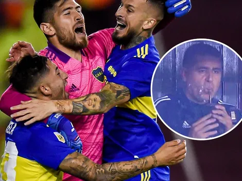 Riquelme volvió al vestuario de Boca después del triunfo ante Racing: el motivo