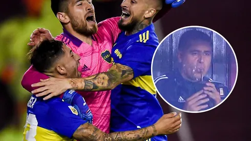 Riquelme volvió al vestuario de Boca después del triunfo ante Racing: el motivo