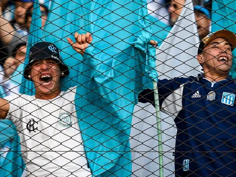 ¡No se puede creer! Un hincha de Racing llevó el "amuleto" más insólito para ganarle a Boca