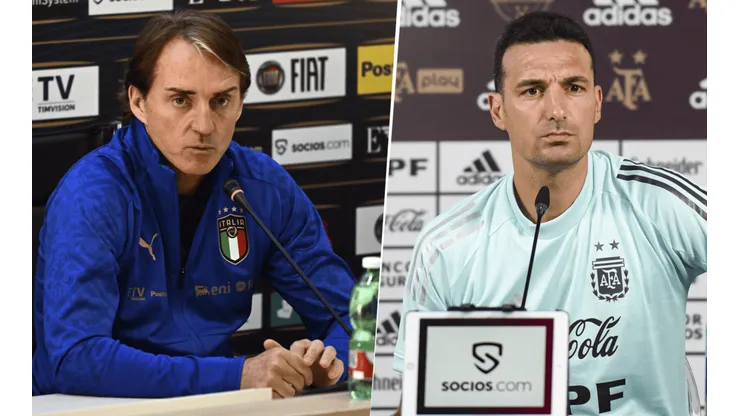 Mancini y Scaloni, ante la chance de convocar al mismo jugador.