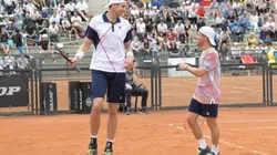 ¡38 centímetros de diferencia! El Peque Schwartzman y el Gigante Isner ganaron en Roma