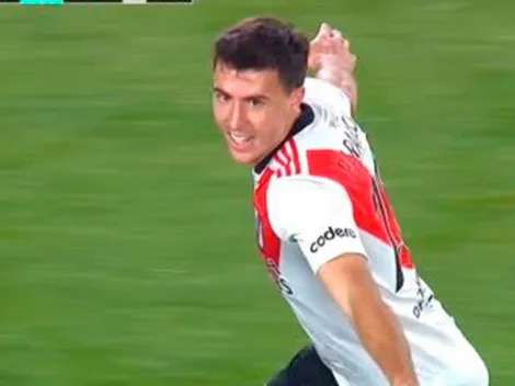 VIDEO | No fue mano y metió un golazo: Paradela abrió el marcador para River