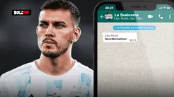 Paredes reveló quiénes son los jugadores que están en el grupo de WhatsApp.