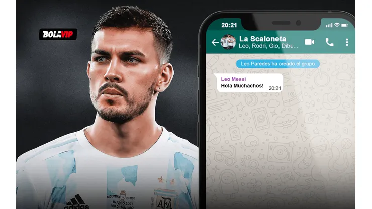 Paredes reveló quiénes son los jugadores que están en el grupo de WhatsApp.