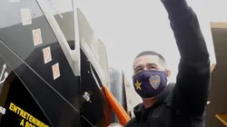 Riquelme, en Bolivia con el plantel.