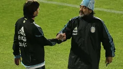 VIDEO | FIFA juntó a Maradona con Messi en una jugada y enloqueció a todos los argentinos